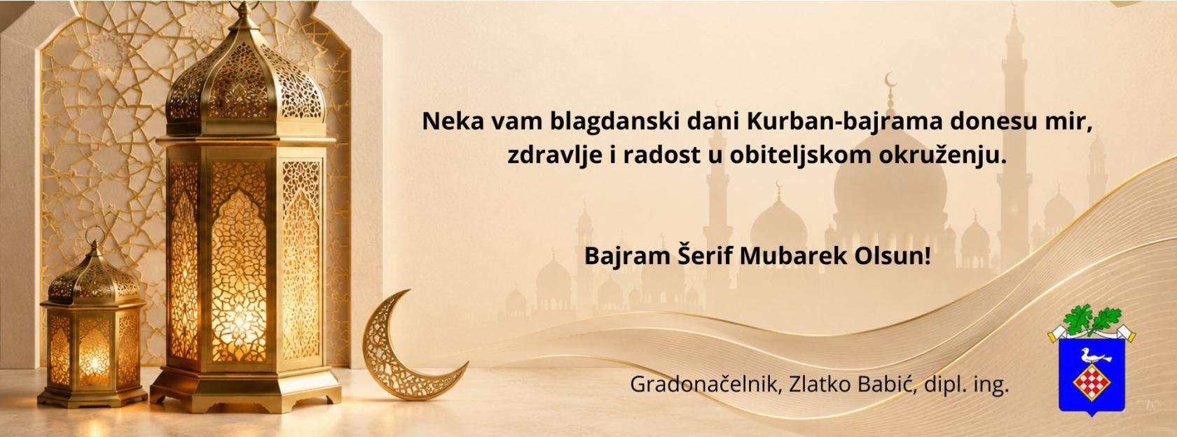 Čestitka gradonačelnika povodom Kurban-bajrama