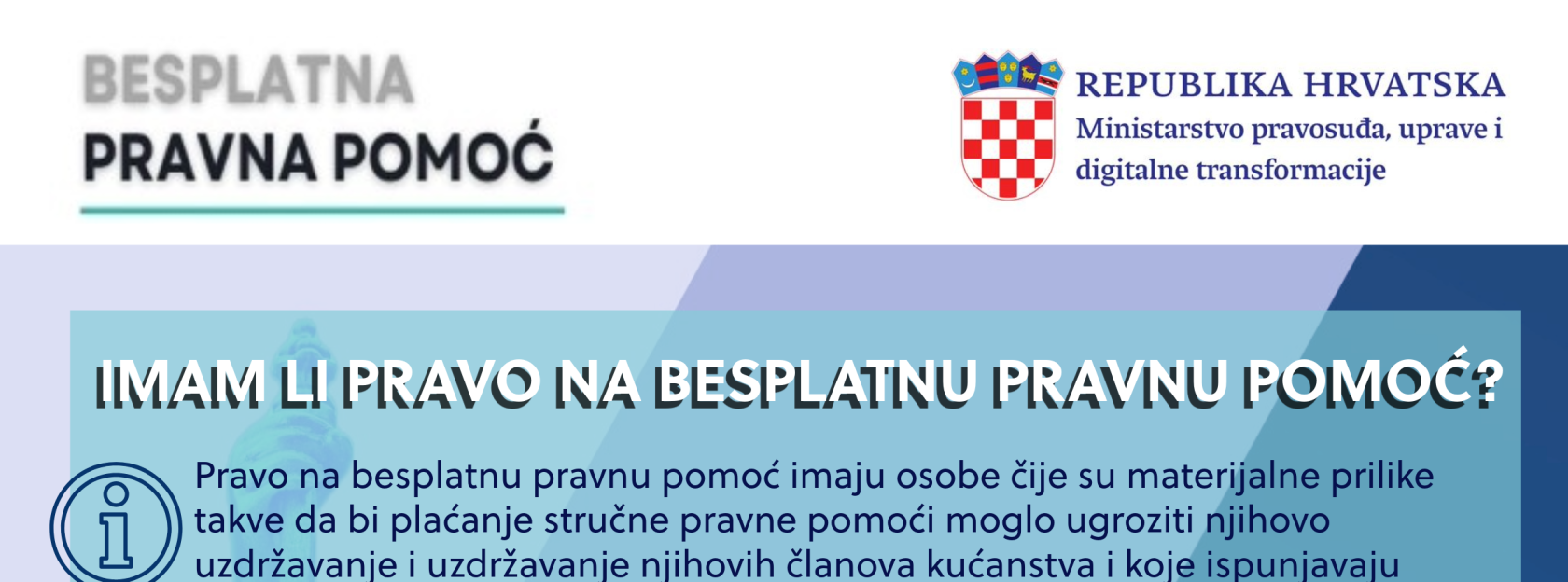 Besplatna pravna pomoć - brošura