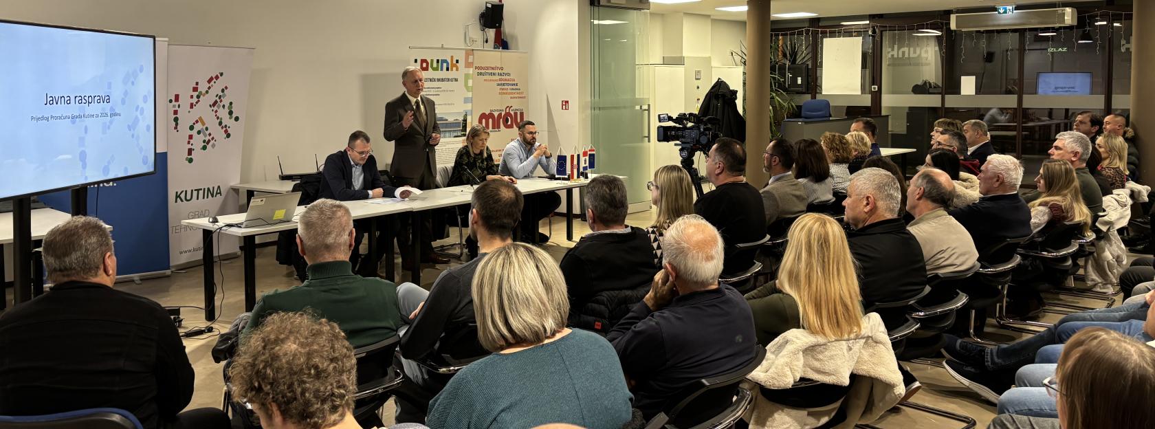Javna prezentacija Prijedloga proračuna Grada Kutine za 2026. godinu: nastavak velikih ulaganja i stabilan razvoj grada