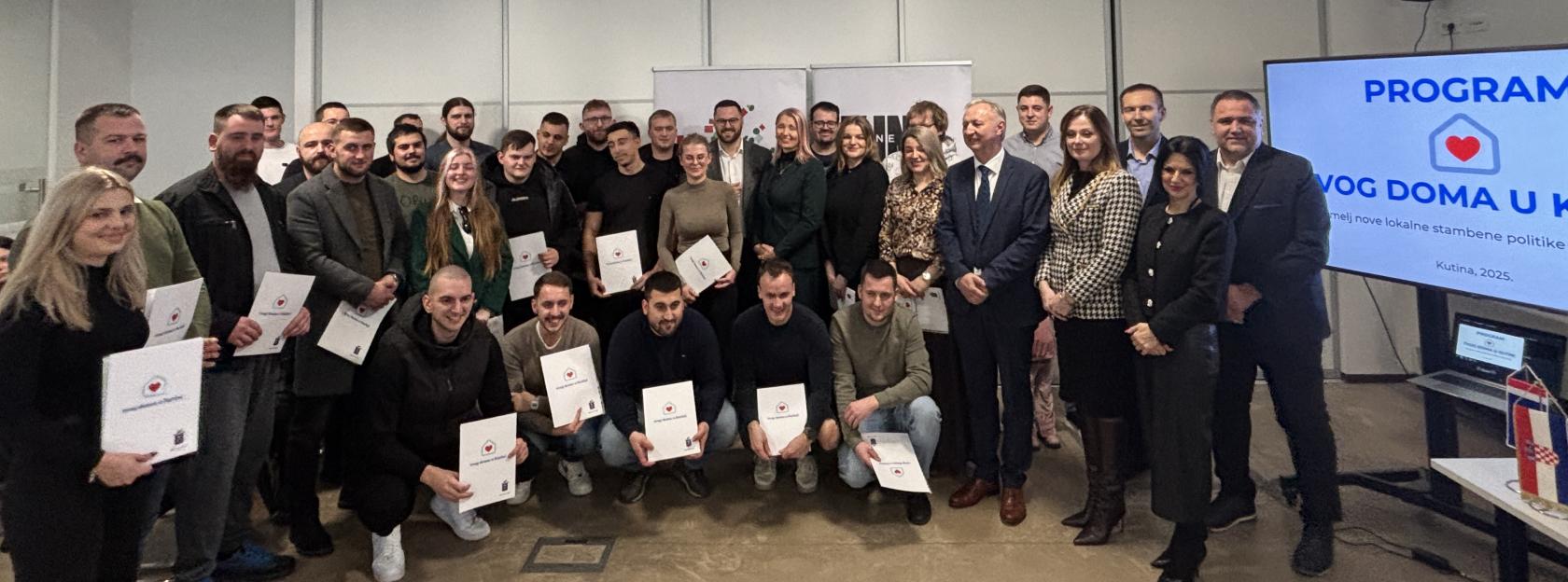 „❤️ tvog doma u Kutini“: 415.000 eura konkretne potpore mladima za prvi dom i ostanak u gradu