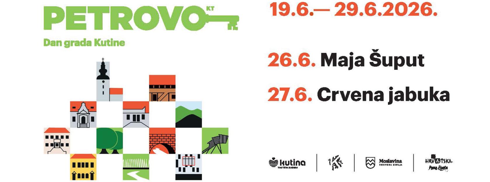 Dan grada Kutine i Petrovo – slavlje kutinsko 2026.