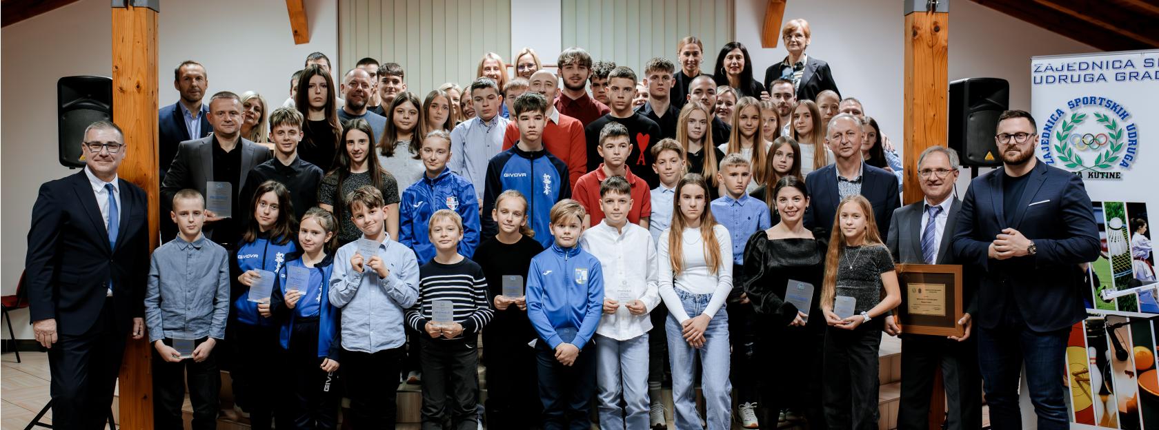Zajednica sportskih udruga Grada Kutine dodijelila priznanja u 14 kategorija za vrhunske rezultate ostvarene u 2025. godini